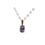 A TANZANITE PENDANT