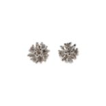 A PAIR OF DIAMOND STUD EARRINGS