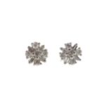 A PAIR OF DIAMOND STUD EARRINGS