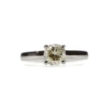 A DIAMOND SOLITAIRE RING