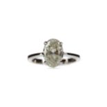 A CERTIFICATED DIAMOND SOLITAIRE RING