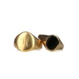 TWO SIGNET RINGS