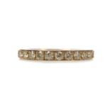 A DIAMOND HALF ETERNITY RING