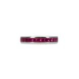 A RUBY ETERNITY RING