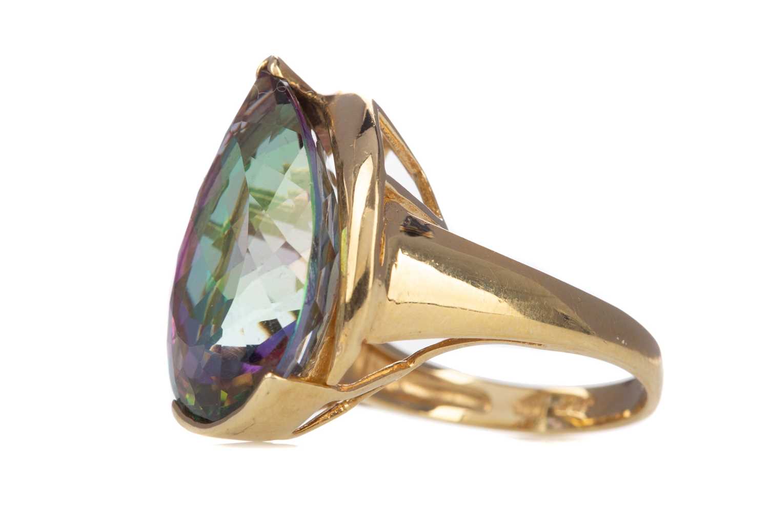 A MYSTIC TOPAZ RING - Image 2 of 2