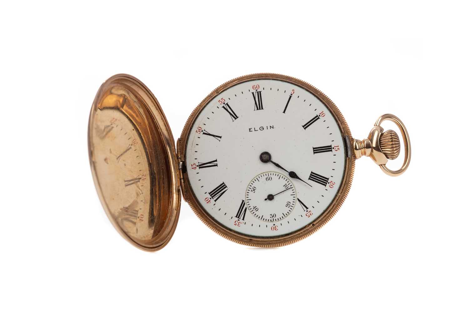 AN ELGIN GOLD FULL HUNTER POCKET WATCH - Image 2 of 3