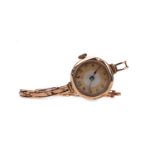 A LADY'S NINE CARAT GOLD MANUAL WIND WRIST WATCH