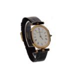 A GENTLEMAN'S GERARD PERREGAUX GOLD PLATED MANUAL WIND WRIST WATCH