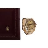 A GENTLEMAN'S ROLEX OYSTER PERPETUAL EIGHTEEN CARAT GOLD AUTOMATIC WRIST WATCH