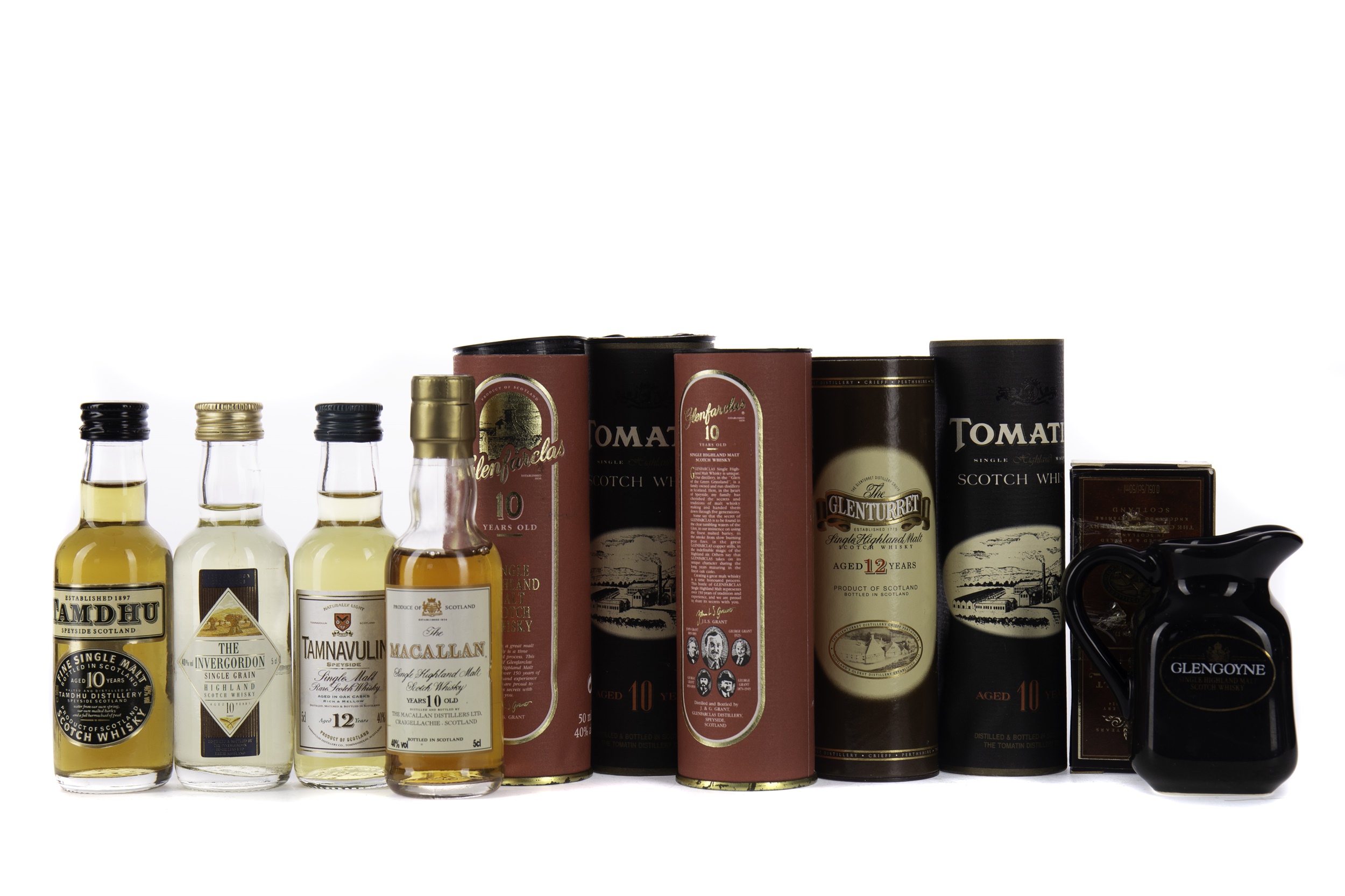 SIXTEEN SINGLE MALT WHISKY MINIATURES