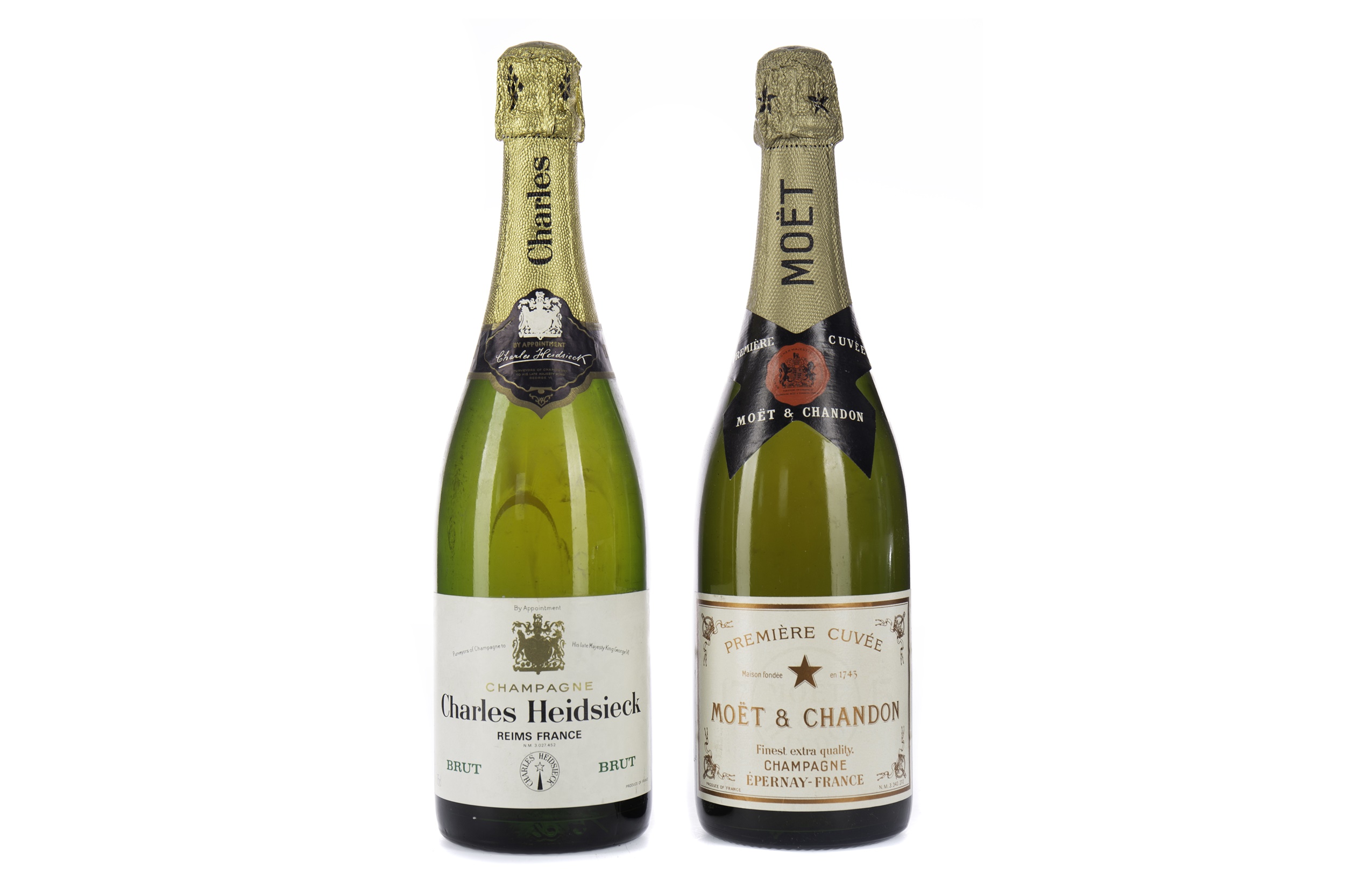 MOET & CHANDON PREMIERE CUVEE AND CHARLES HEIDSIECK BRUT