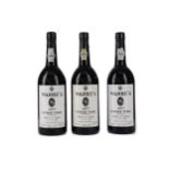 THREE BOTTLES OF WARRE'S 1977