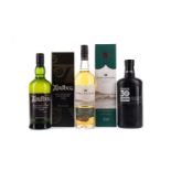 HIGHLAND PARK REBUS 30 AGED 10 YEARS, ARDBEG 10 YEARS OLD, AND FINLAGGAN OLD RESERVE