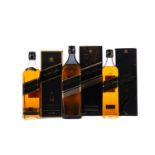 ONE LITRE JOHNNIE WALKER DOUBLE BLACK LABEL, AND TWO BOTTLES OF JOHNNIE WALKER BLACK LABEL AGED 12 Y