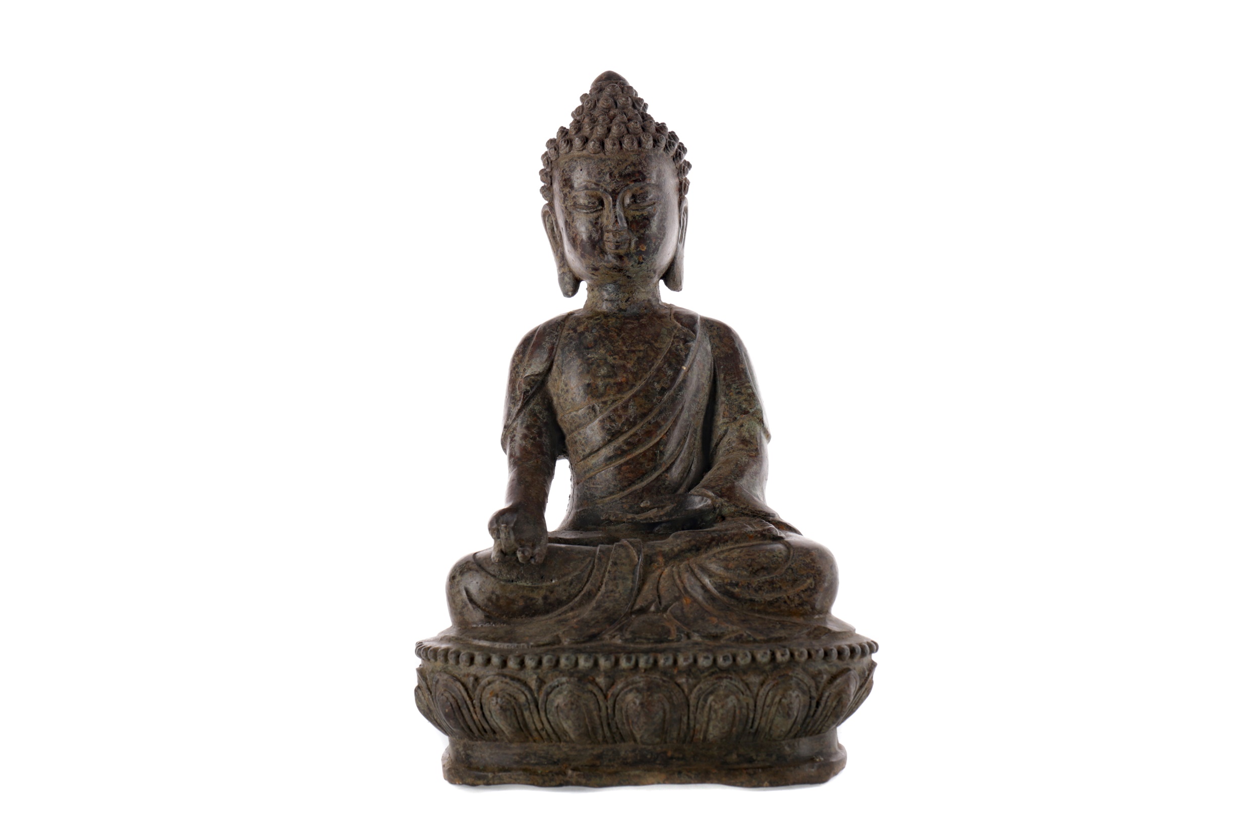 A CHINESE BRONZE BUDDHA