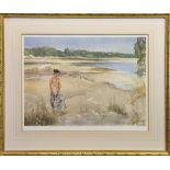 SHORESIDE STROLL, A PRINT BY SIR WILLIAM RUSSELL FLINT