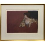 RED BACKGROUND, A PRINT BY WILLIAM RUSSELL FLINT