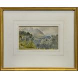 ASIAN MOUNTAIN LANDSCAPE, A WATERCOLOUR BY SIMPSON