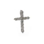 A DIAMOND CROSS PENDANT