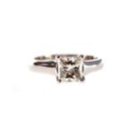 A DIAMOND SOLITAIRE RING