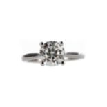 A DIAMOND SOLITAIRE RING