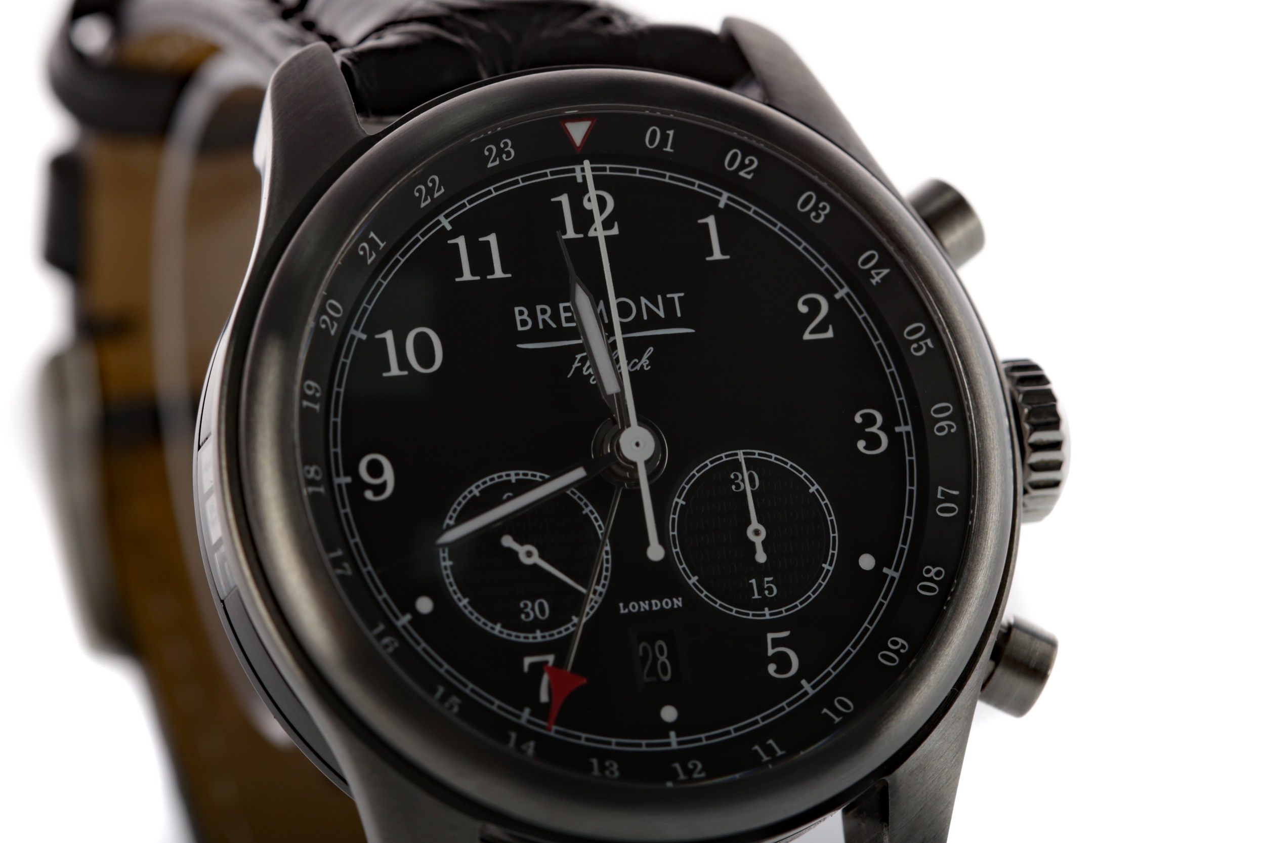 A GENTLEMAN'S BREMONT CODEBREAKER CHRONOGRAPH LIMITED EDITION STAINLESS STEEL AUTOMATIC WRIST WATCH - Image 6 of 6