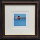 NEARING ISOLATION, A FRAMED PRINT