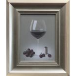 RED WINE & GRAPES, A GICLEE PRINT BY COLIN WILSON