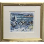 ROCKY BEACH, A FRAMED PRINT