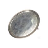 A GEORGE III SILVER SALVER