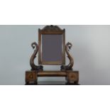 A EARLY VICTORIAN MAHOGANY DRESSING MIRROR