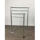 A CHROME TOWEL RAIL