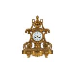 AN ATTRACTIVE 19TH CENTURY ORMOLU MANTEL CLOCK BY VINCENTI ET CIE