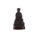 AN EARLY 20TH CENTURY CHINESE BRONZE FIGURE OF A BUDDHA