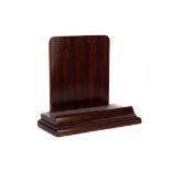 A MID-20TH CENTURY CHINESE MAHOGANY PLATE STAND