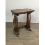 AN EDWARDIAN QUARTETTO OF MAHOGANY OCCASIONAL TABLES