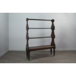 A WILLIAM IV MAHOGANY DOUBLE SIDED WATERFALL BOOKCASE