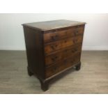A GEORGE III BACHELORS CHEST OF DRAWERS