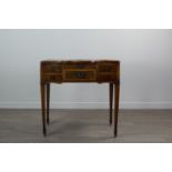 AN EARLY 19TH CENTURY ITALIAN WALNUT DRESSING TABLE