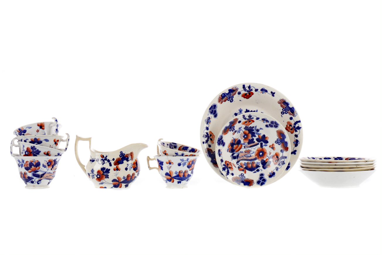AN EARLY 19TH CENTURY STAFFORDSHIRE CREAMWARE PART TEA SERVICE