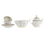 A LATE 18TH CENTURY DERBY PORCELAIN PART TEA SERVICE