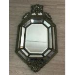 A VICTORIAN WALL MIRROR