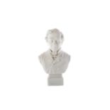 A VICTORIAN PARIAN WARE BUST OF BENJAMIN DISRAELI