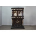 AN IMPRESSIVE 19TH CENTURY NORTH ITALIAN ROSEWOOD AND BONE INLAID SIDE CABINET