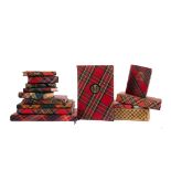 A GROUP OF TARTAN CLOTH BOUND VOLUMES