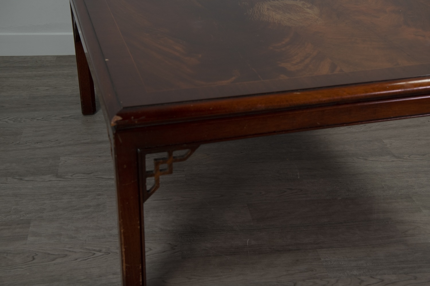 MAHOGANY SQUARE COFFEE TABLE - Image 2 of 2