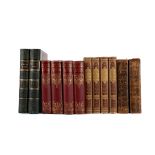 TWO VOLUMES OF THE PROSE WORKS BY ROBERT BURNS AND TEN OTHER POETRY VOLUMES