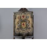 A VICTORIAN BEADWORK ROYAL STUART BANNER