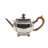 AN EARLY 19TH CENTURY OLD SHEFFIELD PLATE TEAPOT