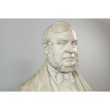 BARON CARLO MAROCHETTI - A MID 19TH CENTURY MARBLE BUST OF SIR HUGH HAMILTON DALRYMPLE